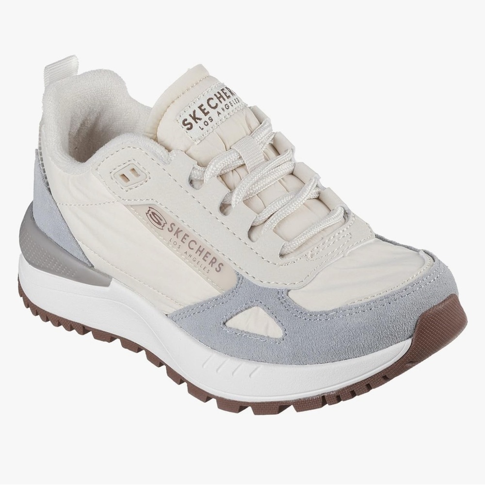 Skechers Cream and Gray Sneakers nwt size 5 - Picture 3 of 8